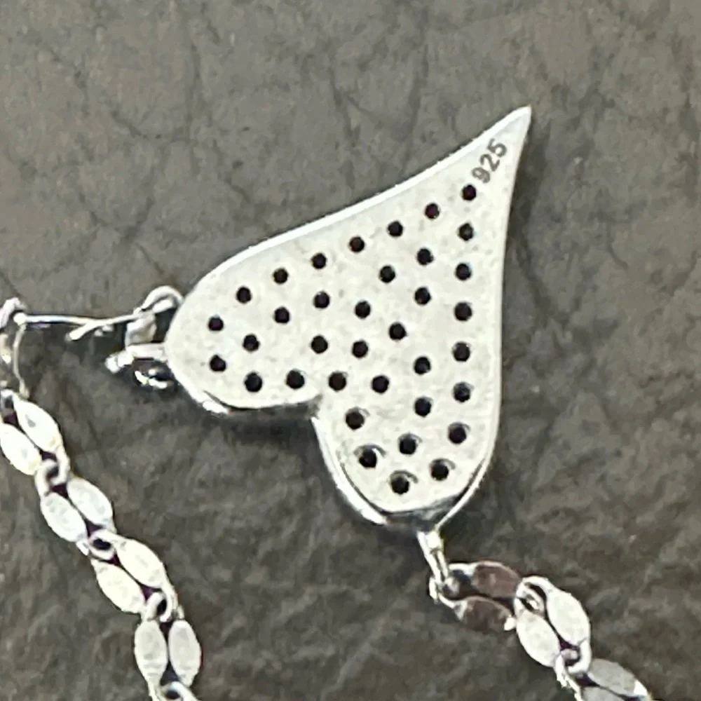 Elegant Sterling Silver Magical Heart Pendant Necklace - Picture 4 of 4